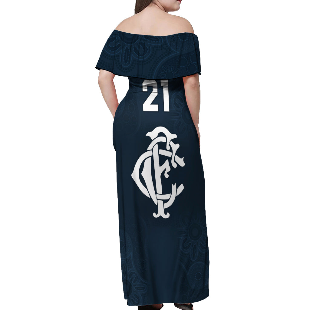 custom-afl-blues-champions-2023-off-shoulder-maxi-dress-proud-carlton-aboriginal-vibe