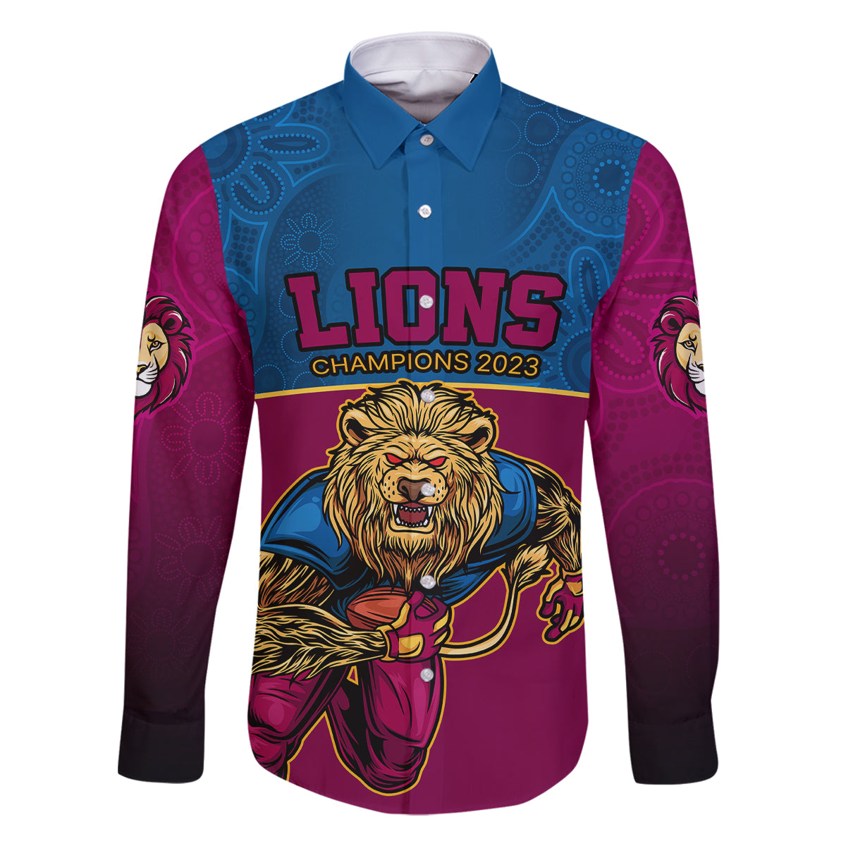 afl-lions-champions-2023-family-matching-long-sleeve-bodycon-dress-and-hawaiian-shirt-proud-brisbane-aboriginal-vibe