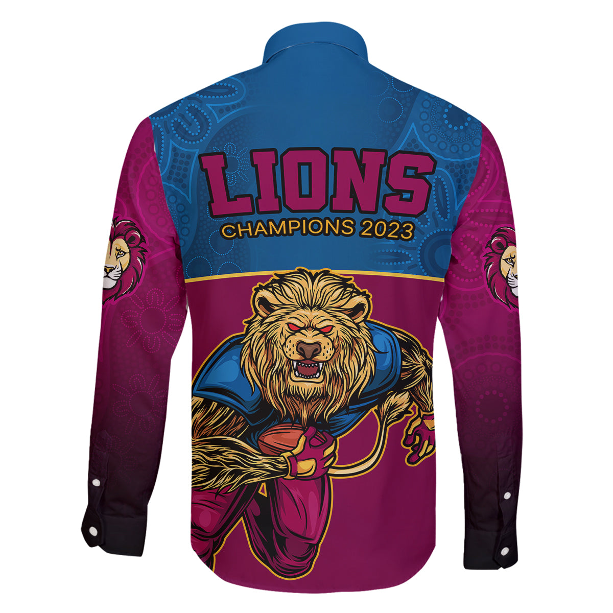 afl-lions-champions-2023-family-matching-off-shoulder-long-sleeve-dress-and-hawaiian-shirt-proud-brisbane-aboriginal-vibe