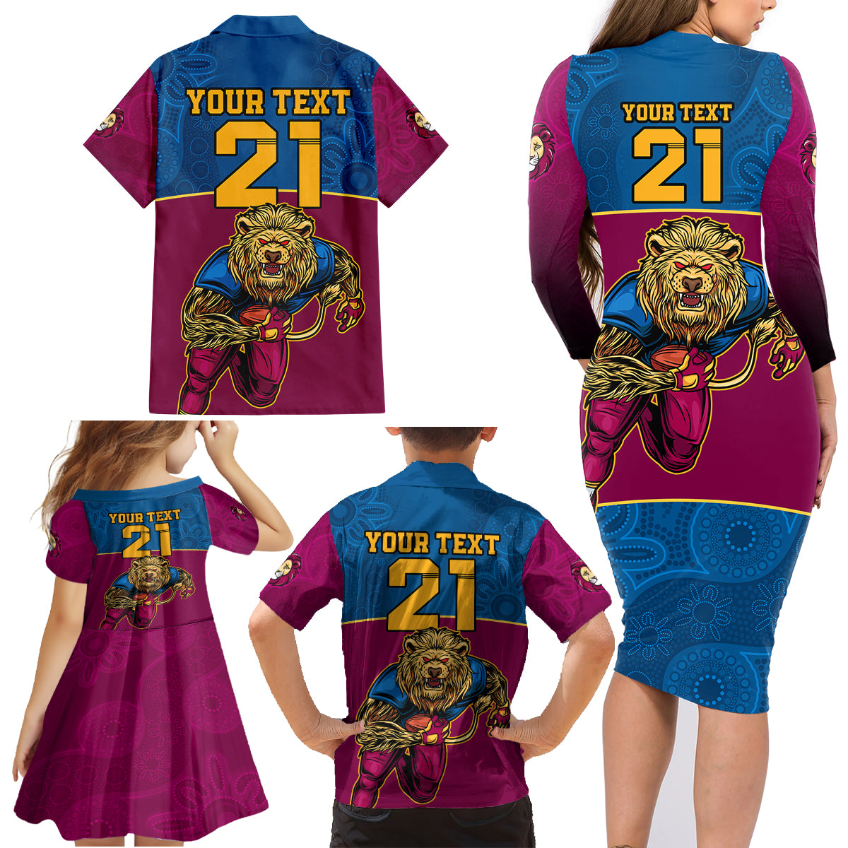 custom-afl-lions-champions-2023-family-matching-long-sleeve-bodycon-dress-and-hawaiian-shirt-proud-brisbane-aboriginal-vibe