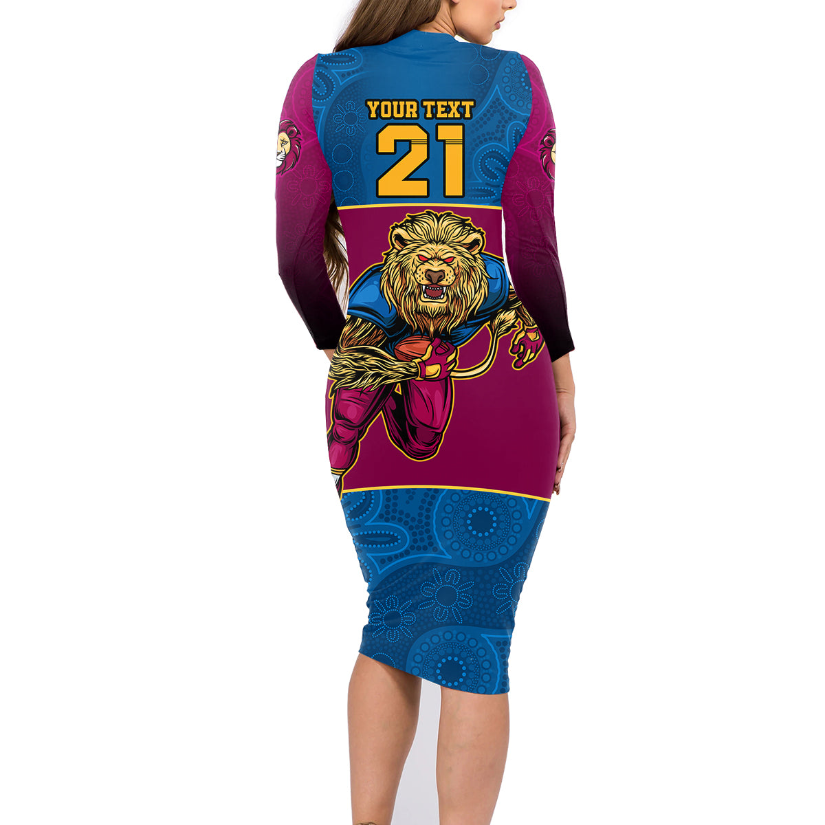 custom-afl-lions-champions-2023-family-matching-long-sleeve-bodycon-dress-and-hawaiian-shirt-proud-brisbane-aboriginal-vibe