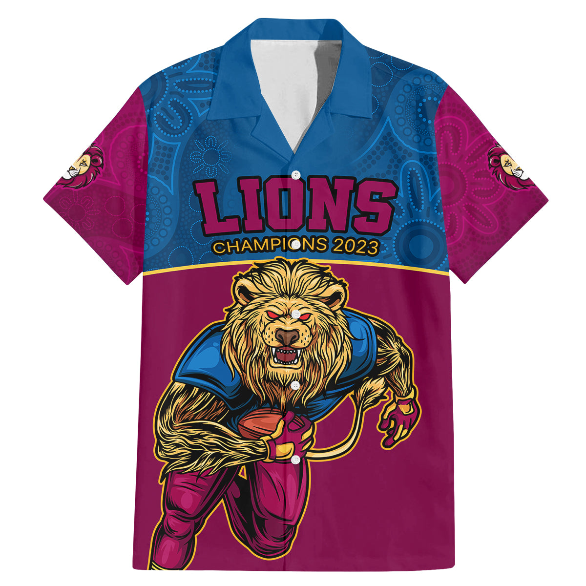 custom-afl-lions-champions-2023-family-matching-mermaid-dress-and-hawaiian-shirt-proud-brisbane-aboriginal-vibe