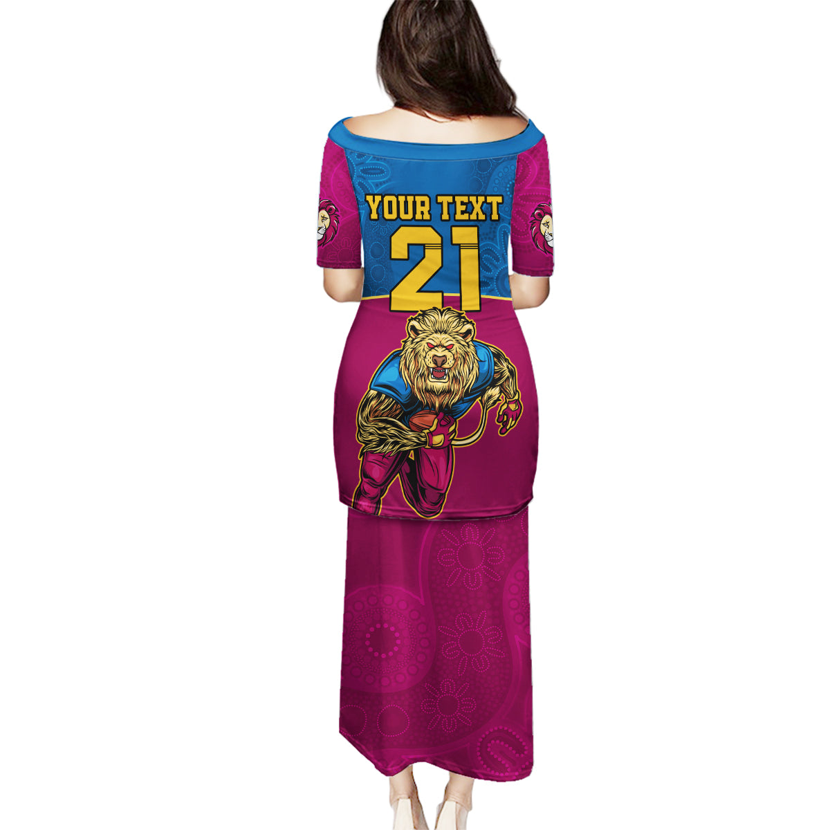 custom-afl-lions-champions-2023-family-matching-puletasi-dress-and-hawaiian-shirt-proud-brisbane-aboriginal-vibe