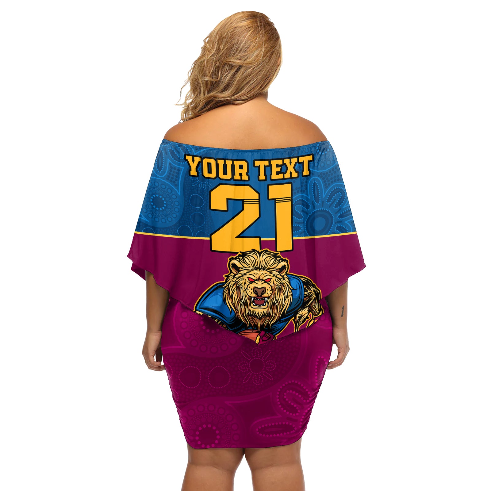 custom-afl-lions-champions-2023-off-shoulder-short-dress-proud-brisbane-aboriginal-vibe