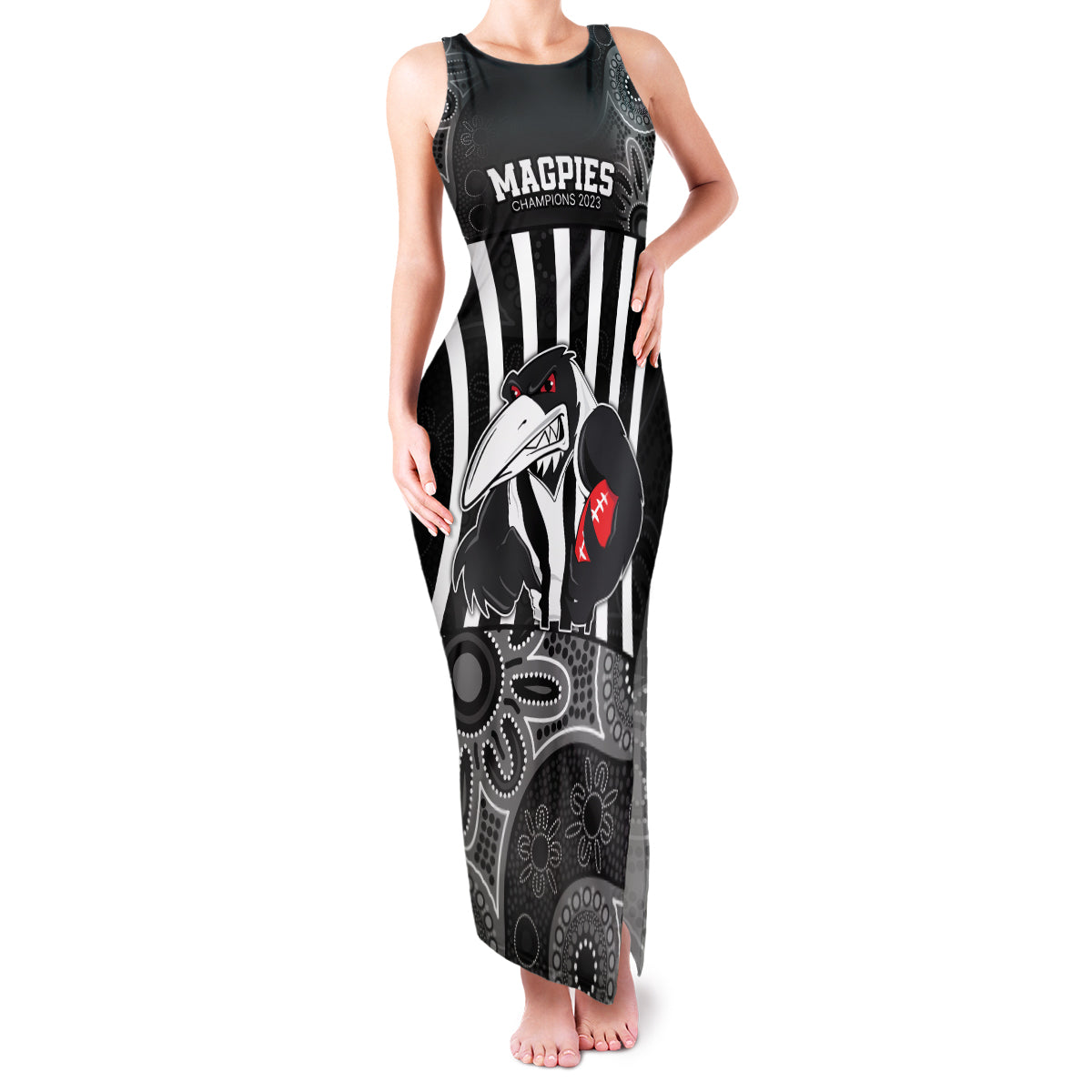 afl-magpies-champions-2023-family-matching-tank-maxi-dress-and-hawaiian-shirt-proud-collingwood-aboriginal-vibe