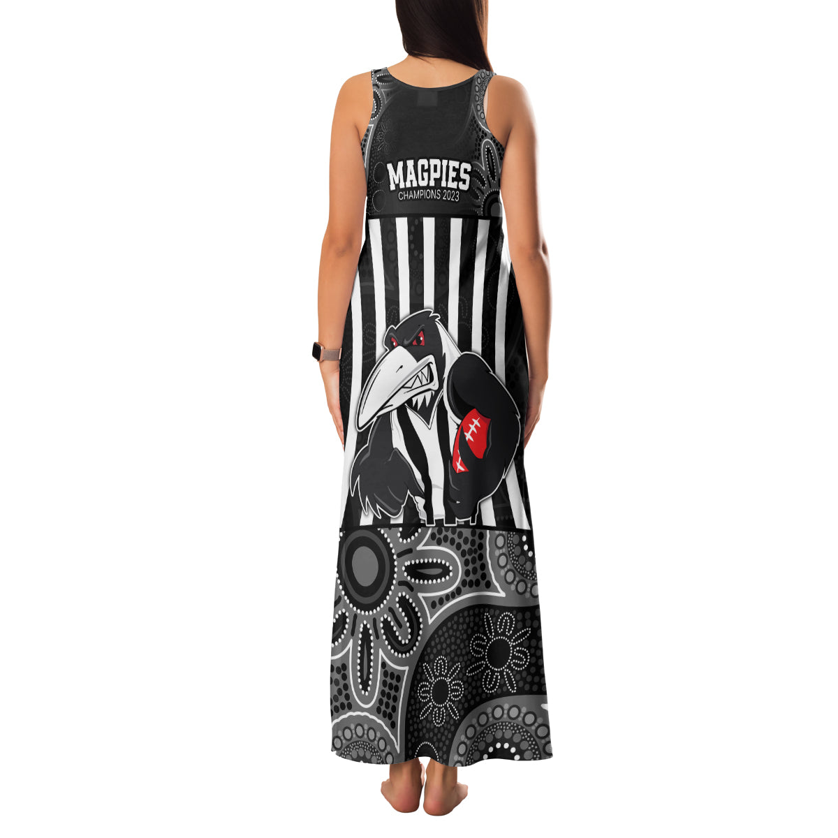 afl-magpies-champions-2023-family-matching-tank-maxi-dress-and-hawaiian-shirt-proud-collingwood-aboriginal-vibe