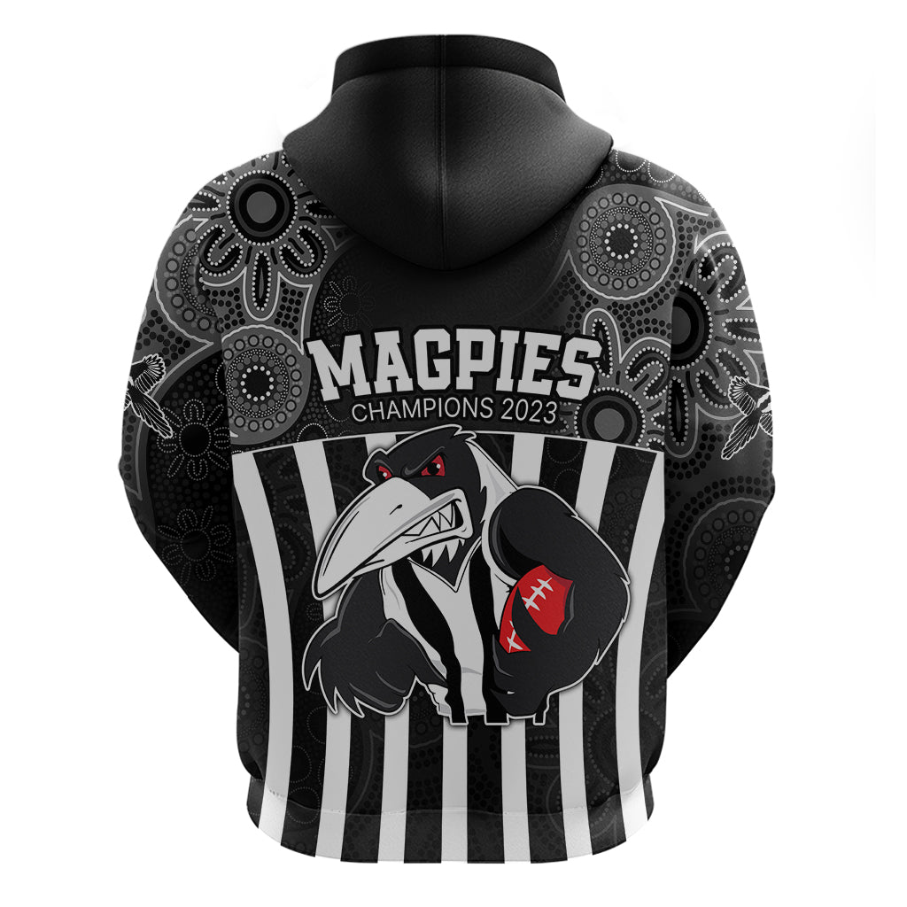 AFL Magpies Champions 2023 Hoodie Proud Collingwood Aboriginal Vibe LT9 - Vibe Hoodie Shop