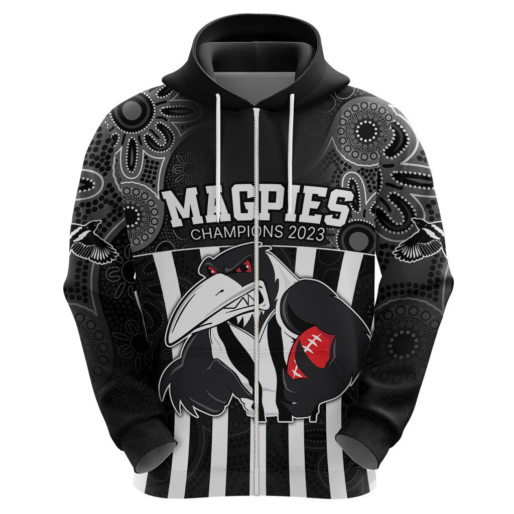 AFL Magpies Champions 2023 Hoodie Proud Collingwood Aboriginal Vibe LT9 - Vibe Hoodie Shop