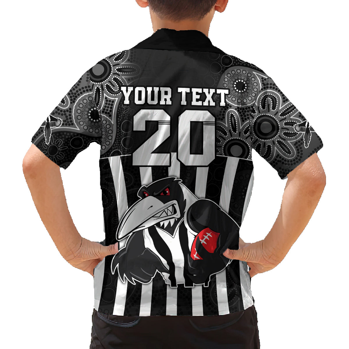 custom-afl-magpies-champions-2023-family-matching-long-sleeve-bodycon-dress-and-hawaiian-shirt-proud-collingwood-aboriginal-vibe