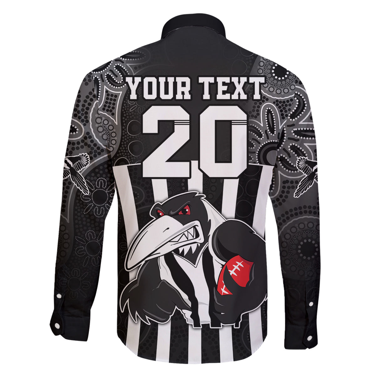 custom-afl-magpies-champions-2023-family-matching-long-sleeve-bodycon-dress-and-hawaiian-shirt-proud-collingwood-aboriginal-vibe