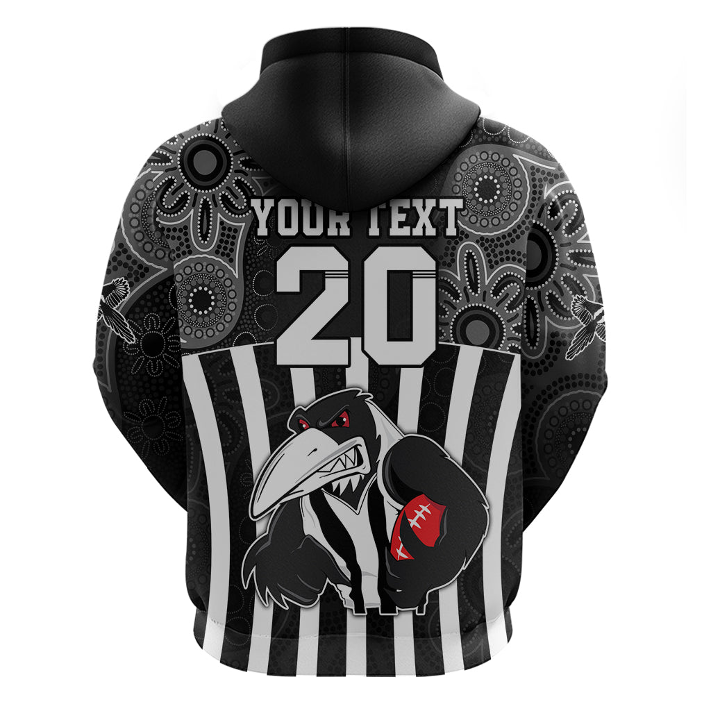 Custom AFL Magpies Champions 2023 Hoodie Proud Collingwood Aboriginal Vibe LT9 - Vibe Hoodie Shop