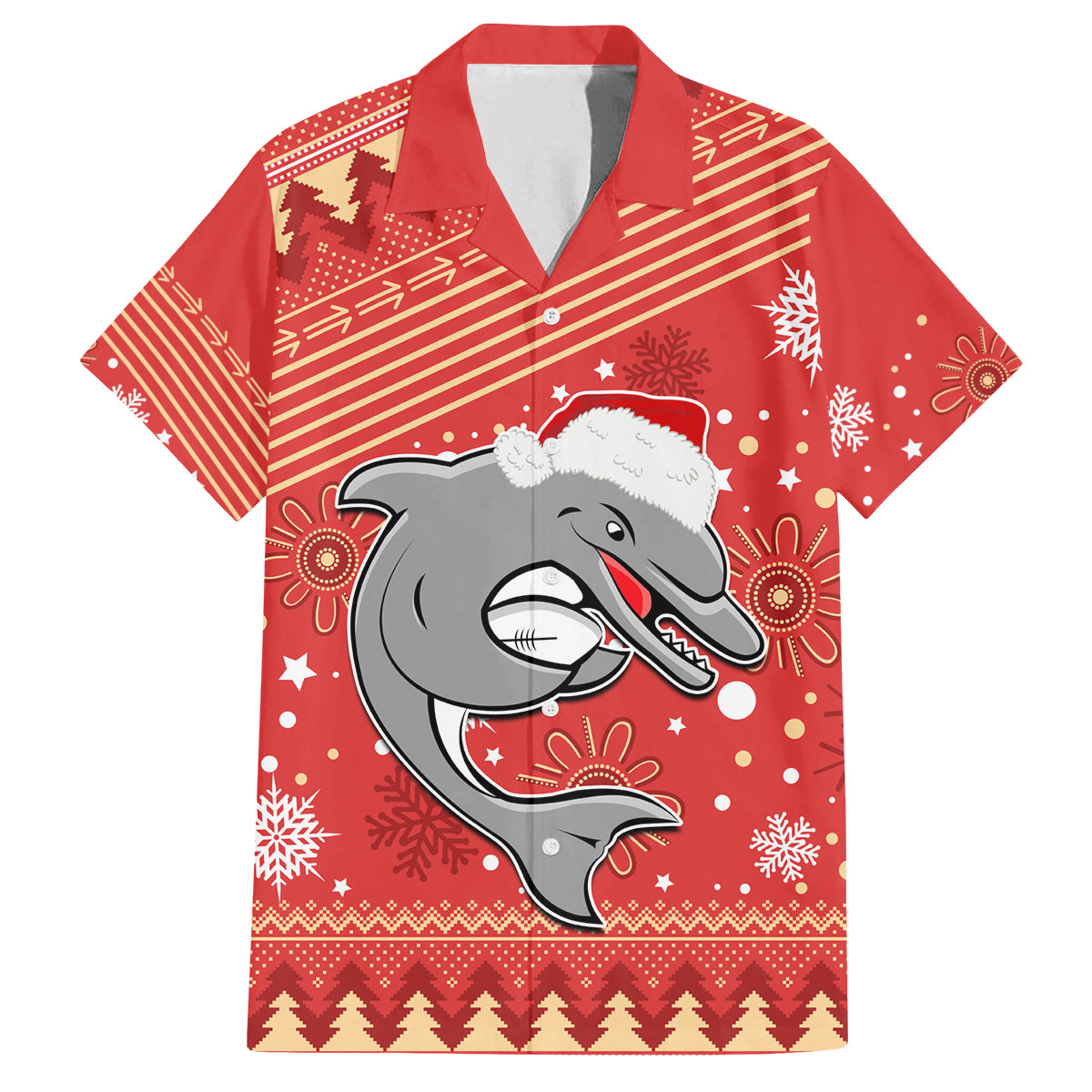 custom-dolphins-rugby-family-matching-long-sleeve-bodycon-dress-and-hawaiian-shirt-chirstmas-vibe-2023