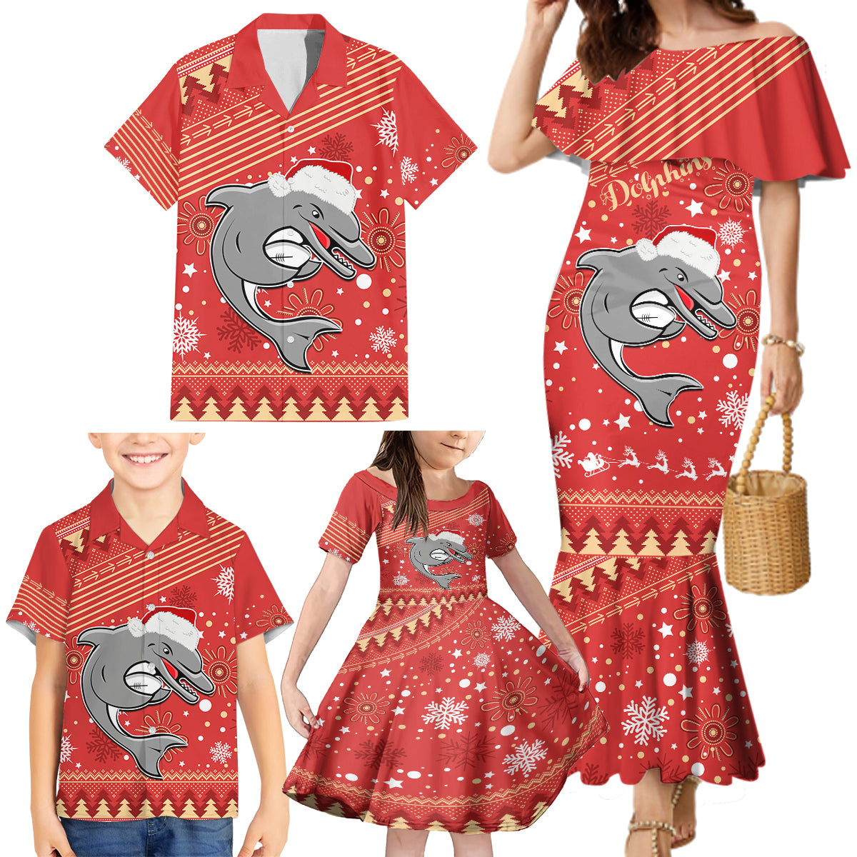 custom-dolphins-rugby-family-matching-mermaid-dress-and-hawaiian-shirt-chirstmas-vibe-2023