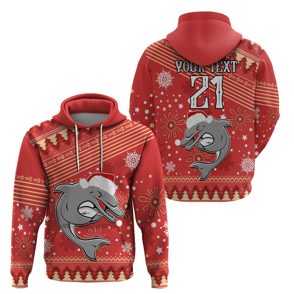 Custom Dolphins Rugby Hoodie Chirstmas Vibe 2023 LT9 - Vibe Hoodie Shop