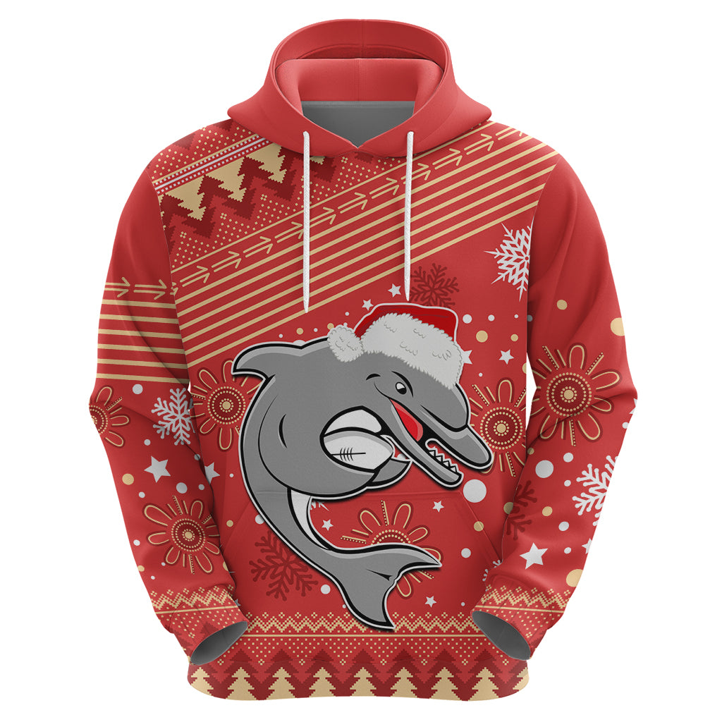 Custom Dolphins Rugby Hoodie Chirstmas Vibe 2023 LT9 - Vibe Hoodie Shop