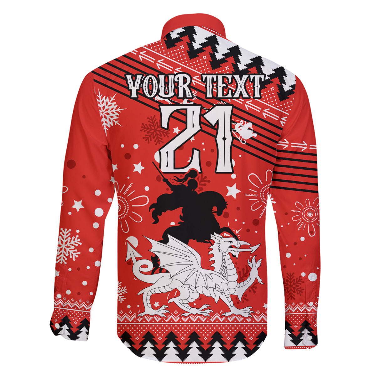 custom-dragons-rugby-family-matching-off-shoulder-short-dress-and-hawaiian-shirt-chirstmas-vibe-2023