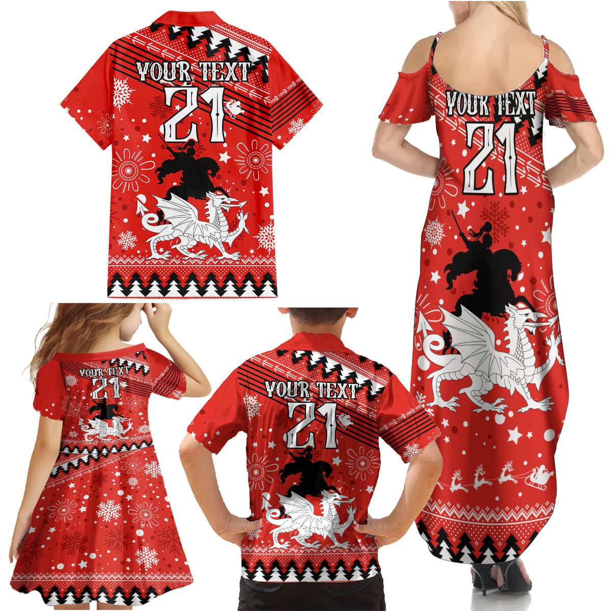 custom-dragons-rugby-family-matching-summer-maxi-dress-and-hawaiian-shirt-chirstmas-vibe-2023