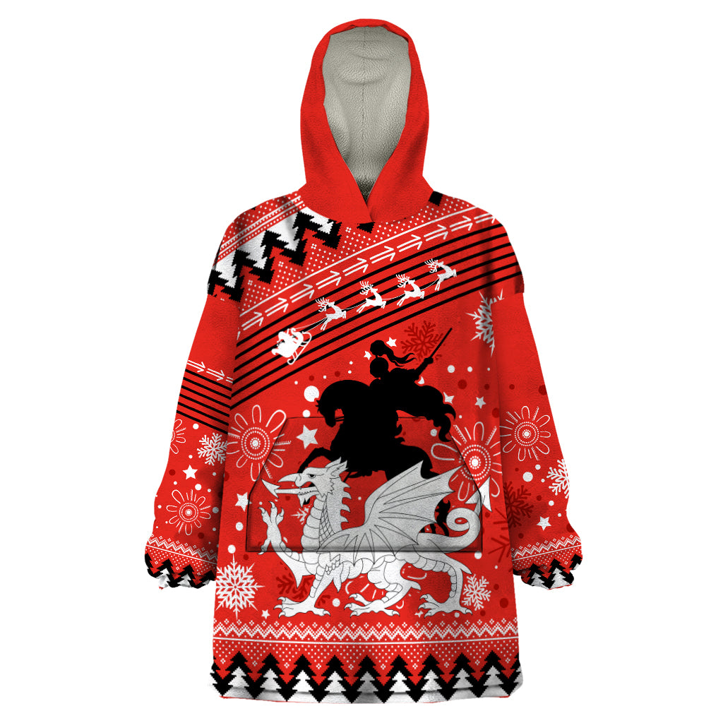 Custom Dragons Rugby Wearable Blanket Hoodie Chirstmas Vibe 2023 - Vibe Hoodie Shop