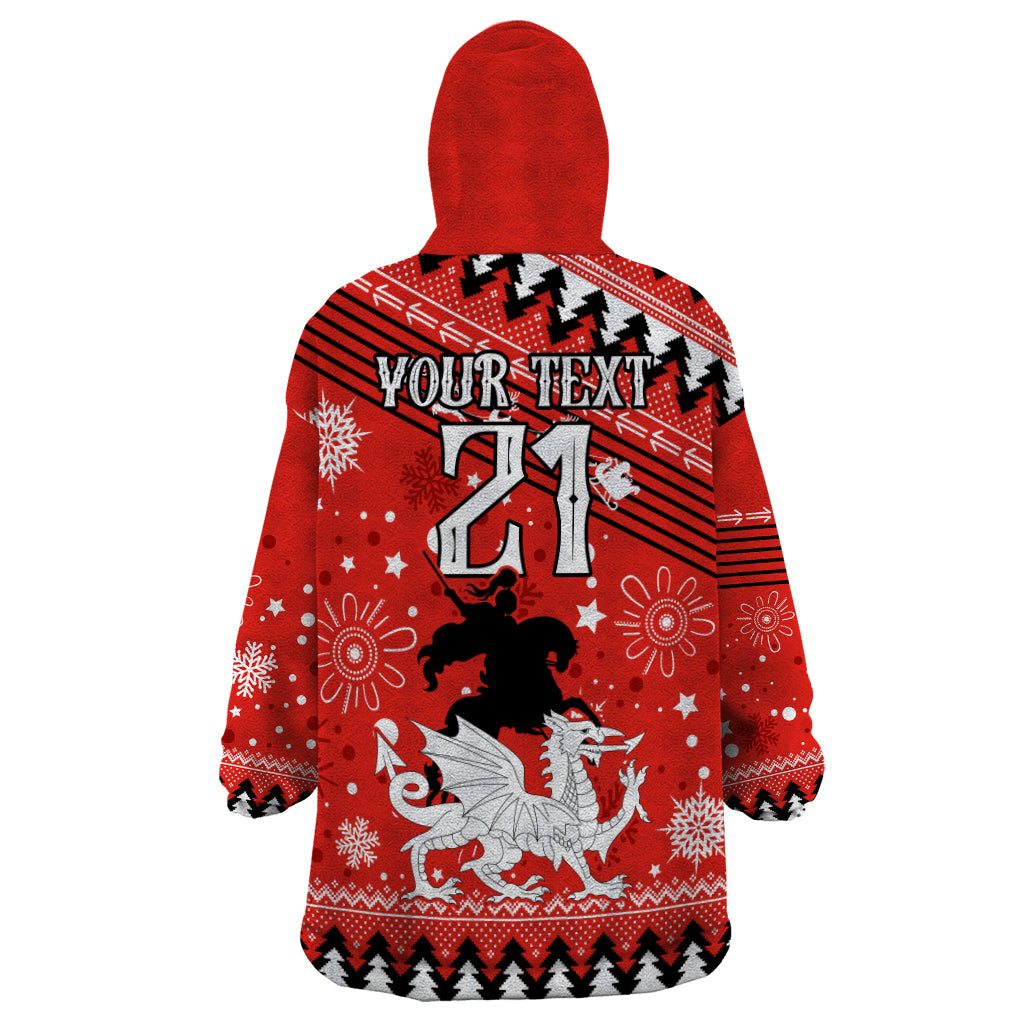 Custom Dragons Rugby Wearable Blanket Hoodie Chirstmas Vibe 2023 - Vibe Hoodie Shop