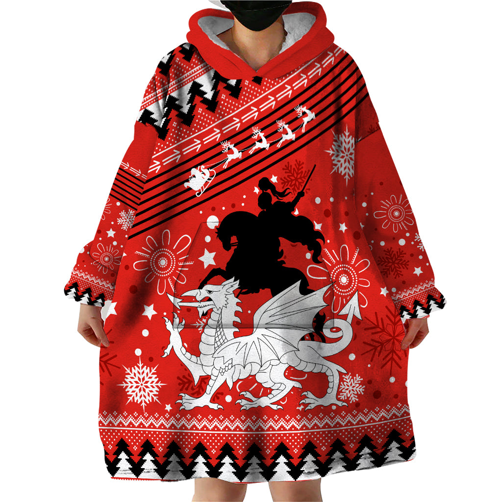 Custom Dragons Rugby Wearable Blanket Hoodie Chirstmas Vibe 2023 - Vibe Hoodie Shop