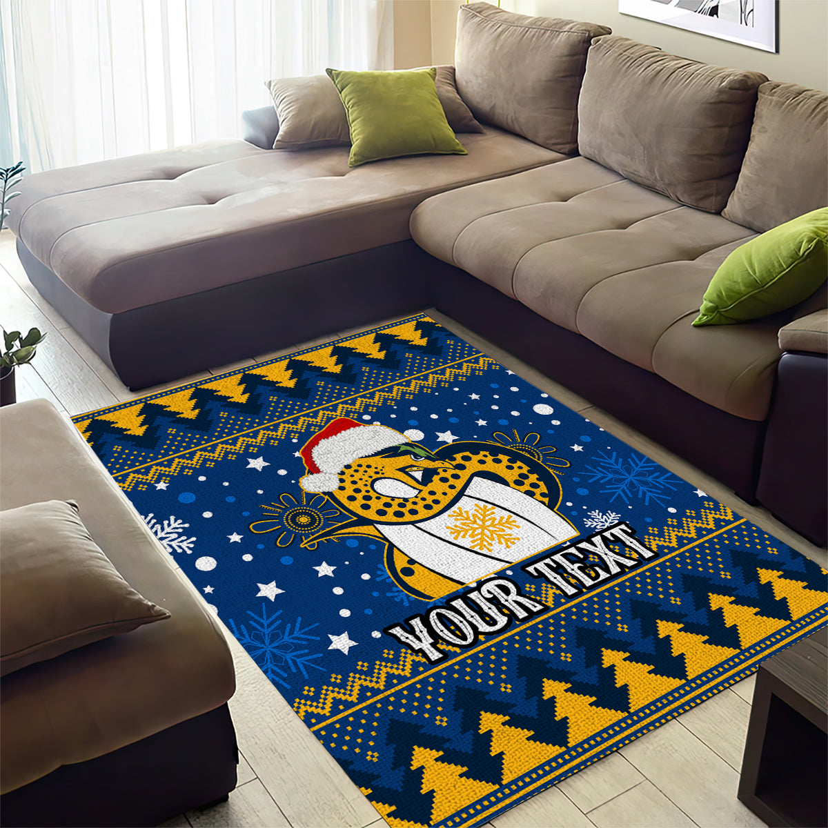 Custom Eels Rugby Area Rug Chirstmas Vibe 2023 - Vibe Hoodie Shop