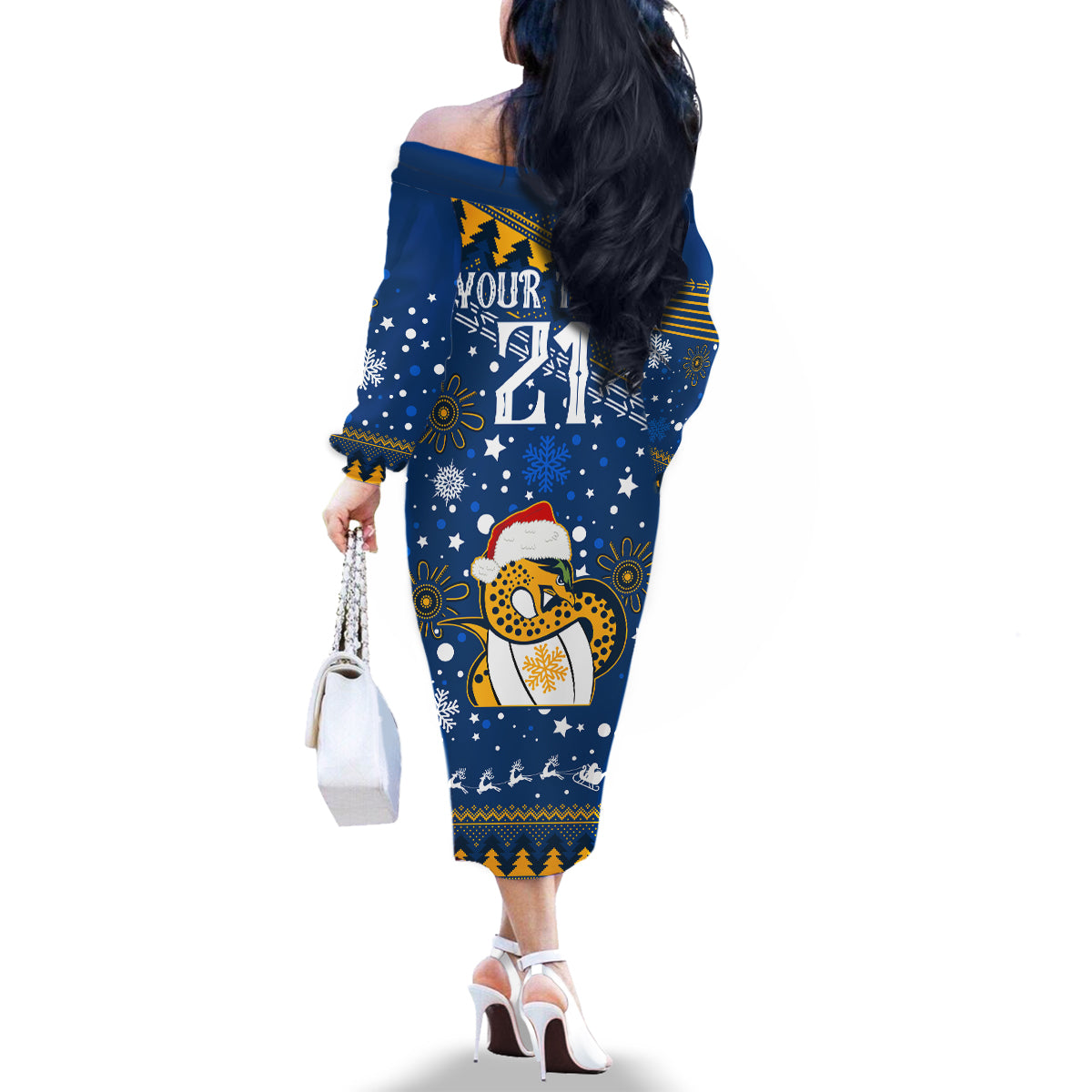 custom-eels-rugby-family-matching-off-shoulder-long-sleeve-dress-and-hawaiian-shirt-chirstmas-vibe-2023