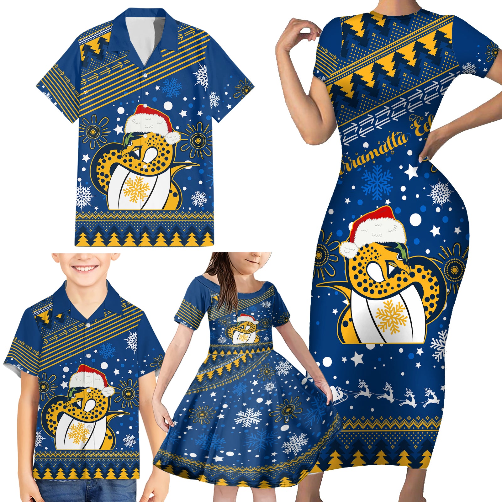 custom-eels-rugby-family-matching-short-sleeve-bodycon-dress-and-hawaiian-shirt-chirstmas-vibe-2023