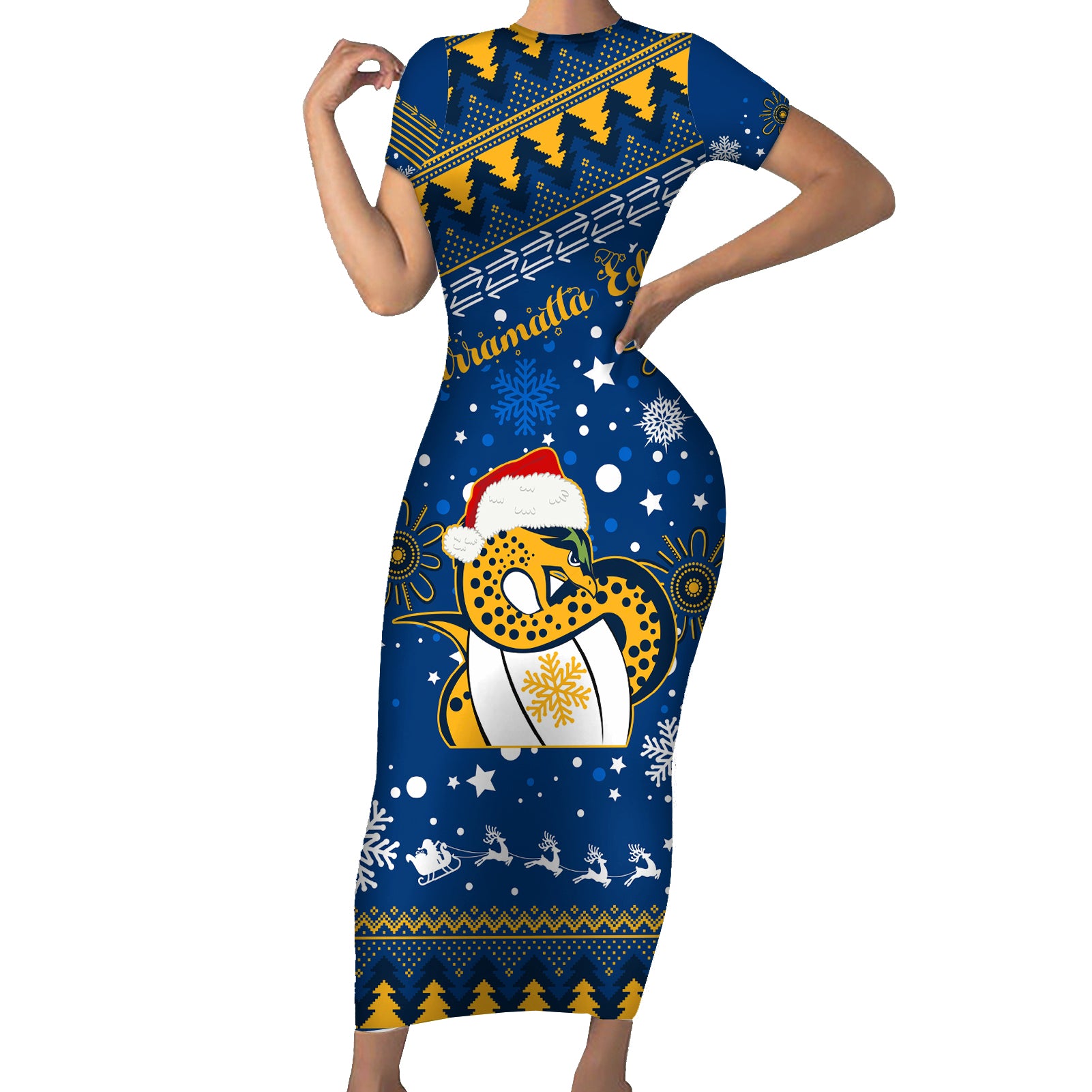 custom-eels-rugby-family-matching-short-sleeve-bodycon-dress-and-hawaiian-shirt-chirstmas-vibe-2023