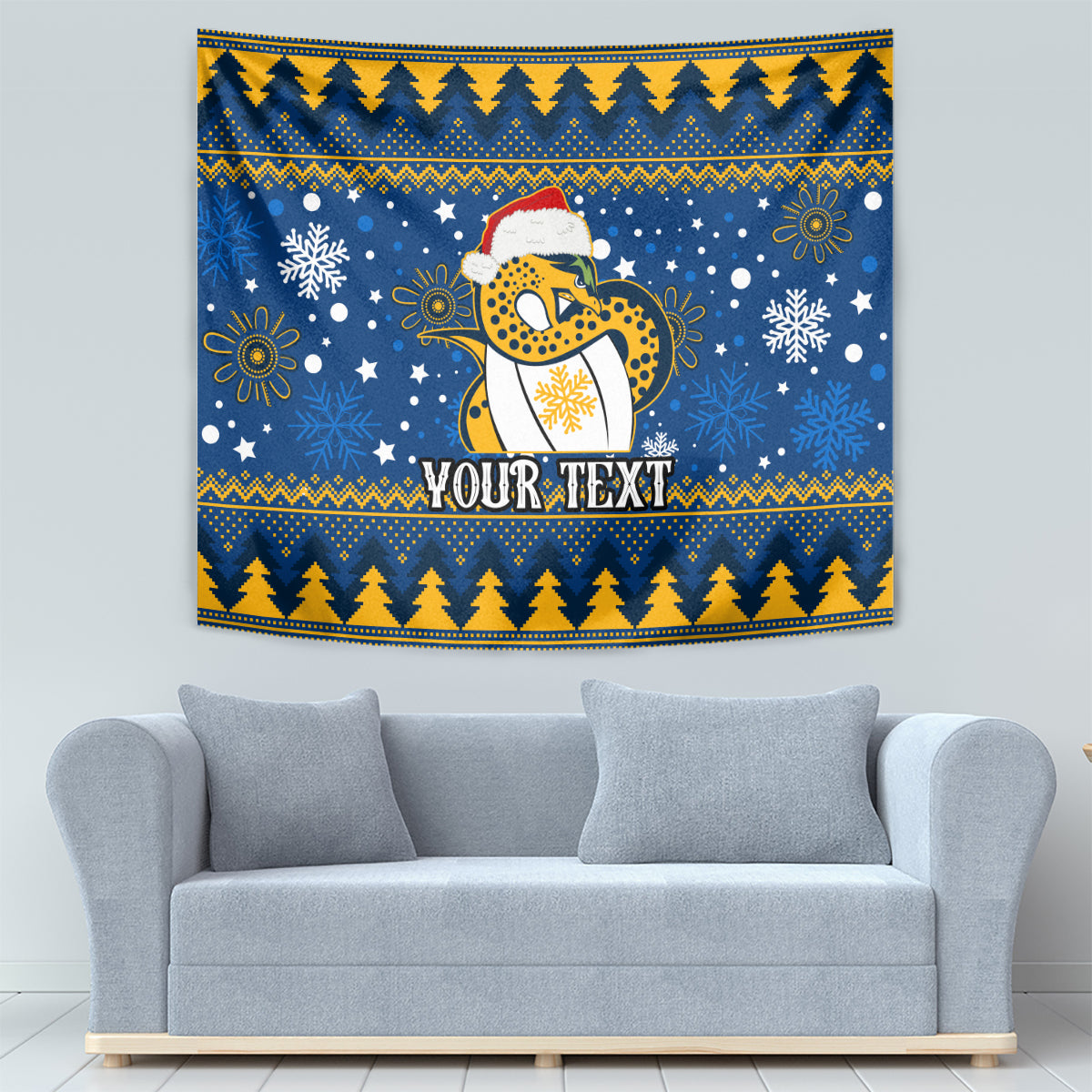 Custom Eels Rugby Tapestry Chirstmas Vibe 2023 - Vibe Hoodie Shop