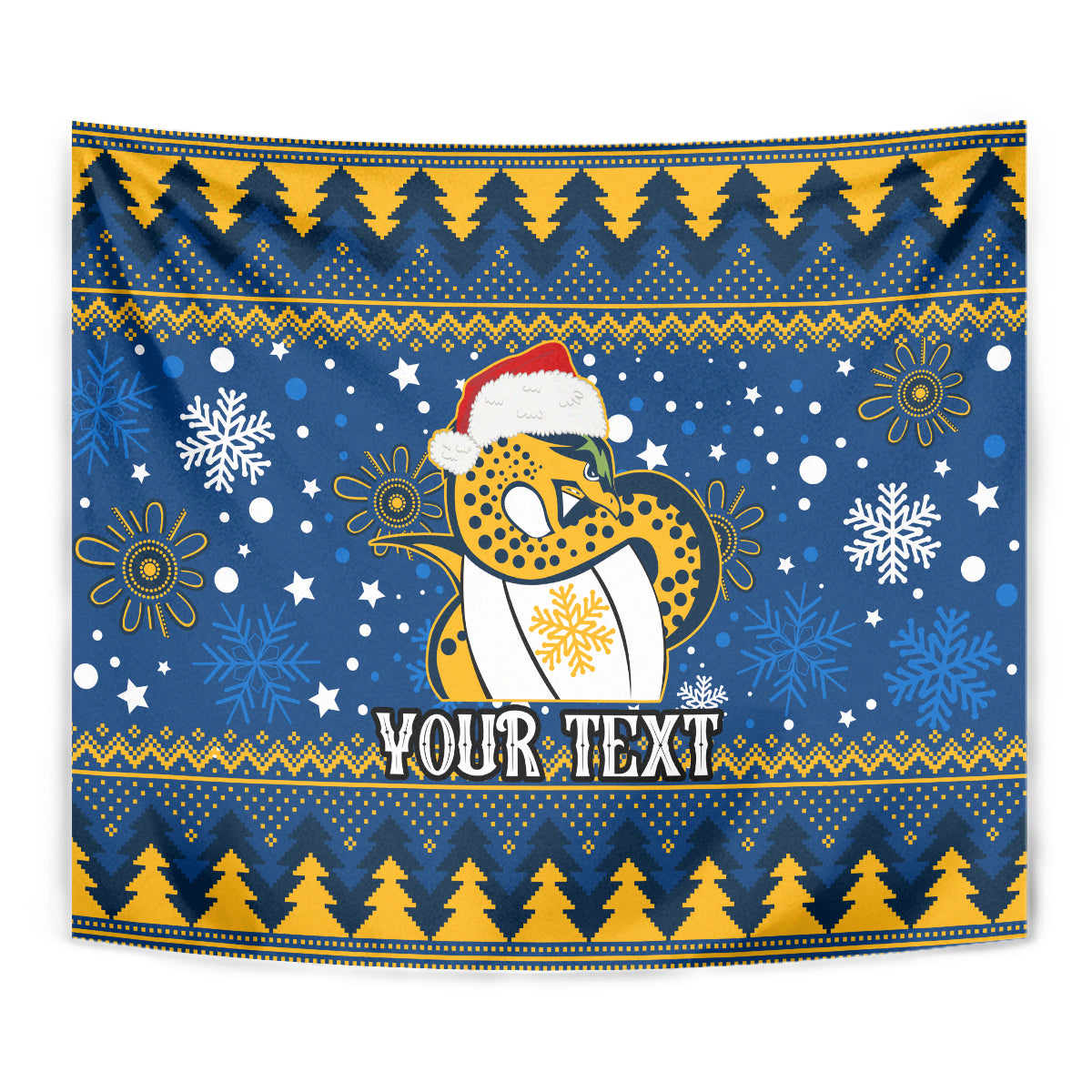 Custom Eels Rugby Tapestry Chirstmas Vibe 2023 - Vibe Hoodie Shop