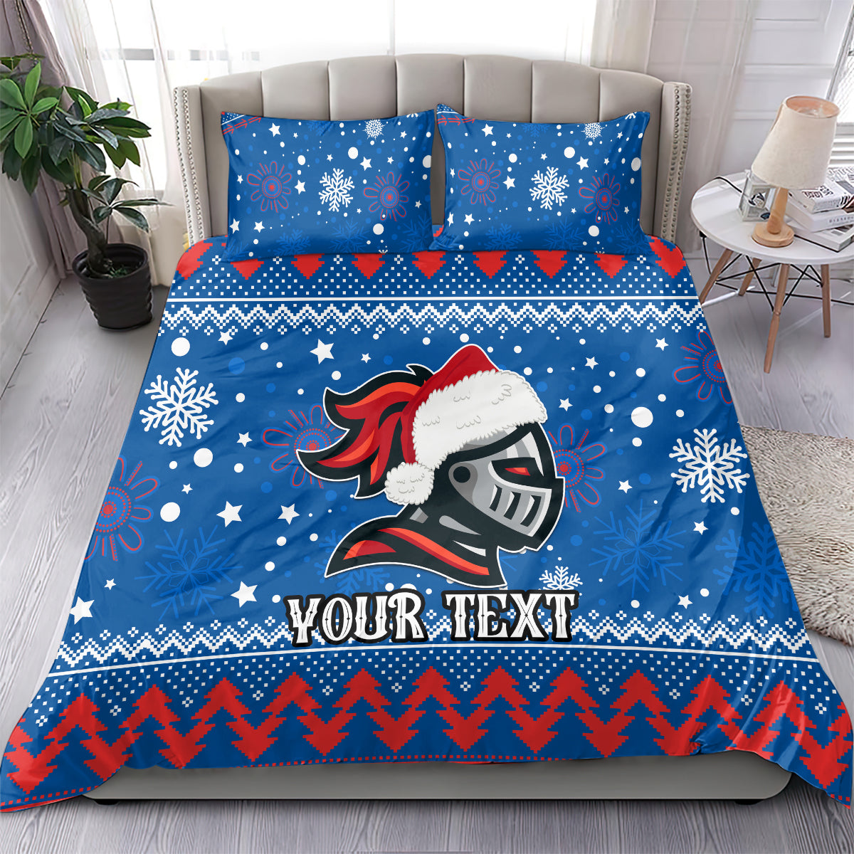Custom Knights Rugby Bedding Set Chirstmas Vibe 2023 - Vibe Hoodie Shop
