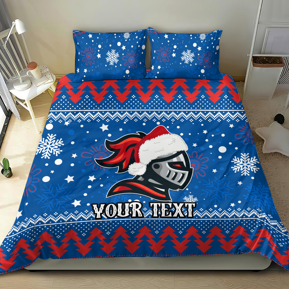 Custom Knights Rugby Bedding Set Chirstmas Vibe 2023 - Vibe Hoodie Shop