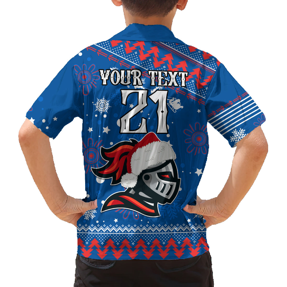 custom-knights-rugby-family-matching-long-sleeve-bodycon-dress-and-hawaiian-shirt-chirstmas-vibe-2023