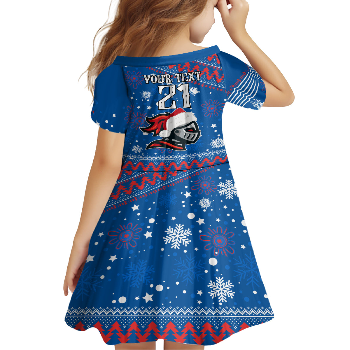 custom-knights-rugby-family-matching-long-sleeve-bodycon-dress-and-hawaiian-shirt-chirstmas-vibe-2023