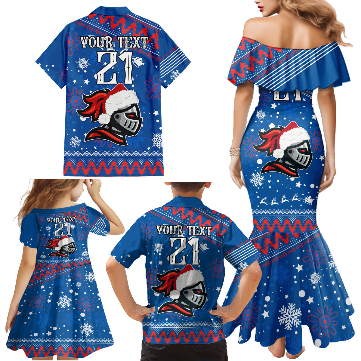 custom-knights-rugby-family-matching-mermaid-dress-and-hawaiian-shirt-chirstmas-vibe-2023