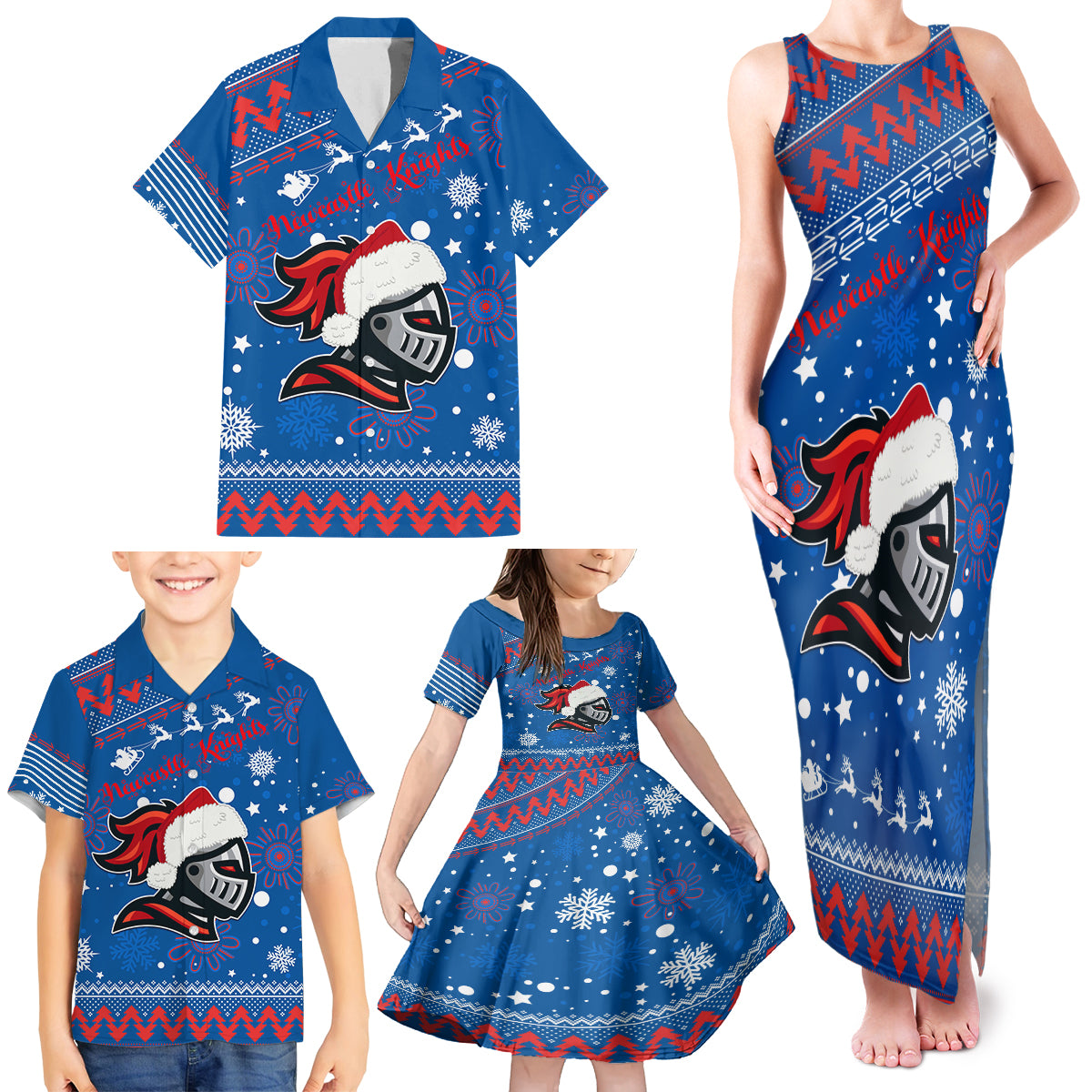 custom-knights-rugby-family-matching-tank-maxi-dress-and-hawaiian-shirt-chirstmas-vibe-2023