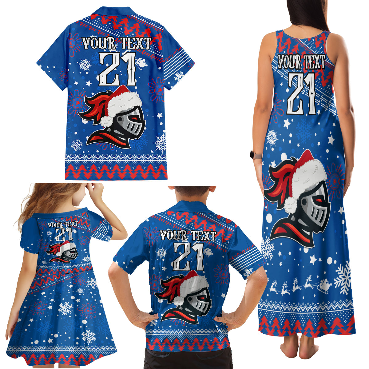 custom-knights-rugby-family-matching-tank-maxi-dress-and-hawaiian-shirt-chirstmas-vibe-2023