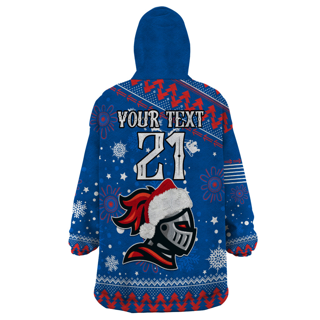 Custom Knights Rugby Wearable Blanket Hoodie Chirstmas Vibe 2023 - Vibe Hoodie Shop