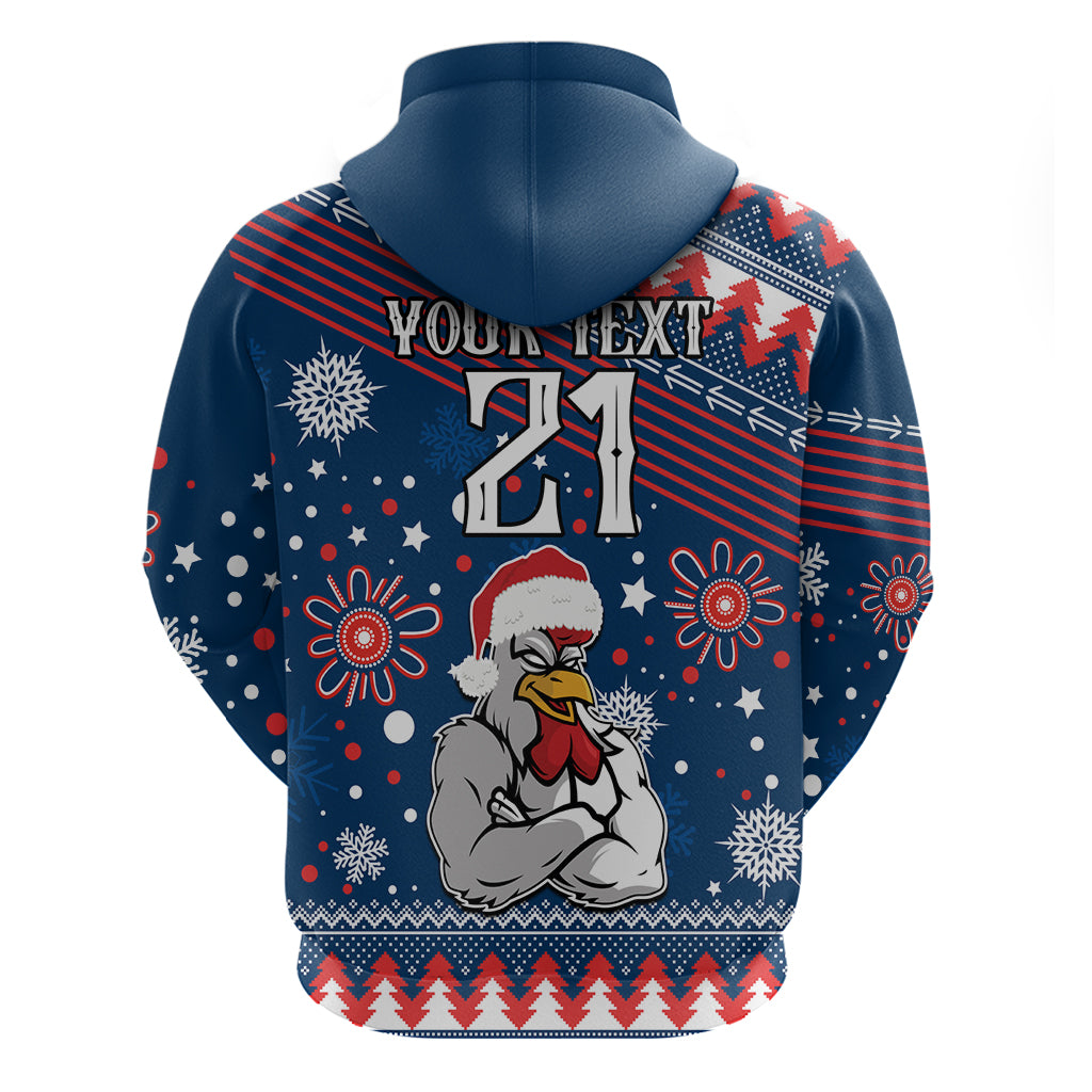 Custom Roosters Rugby Hoodie Chirstmas Vibe 2023 LT9 - Vibe Hoodie Shop