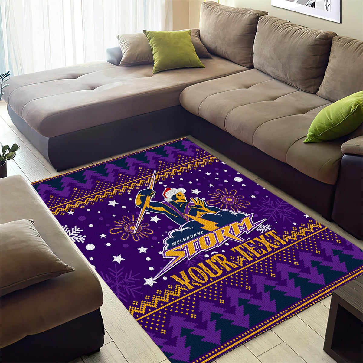 Custom Storm Rugby Area Rug Chirstmas Vibe 2023 - Vibe Hoodie Shop