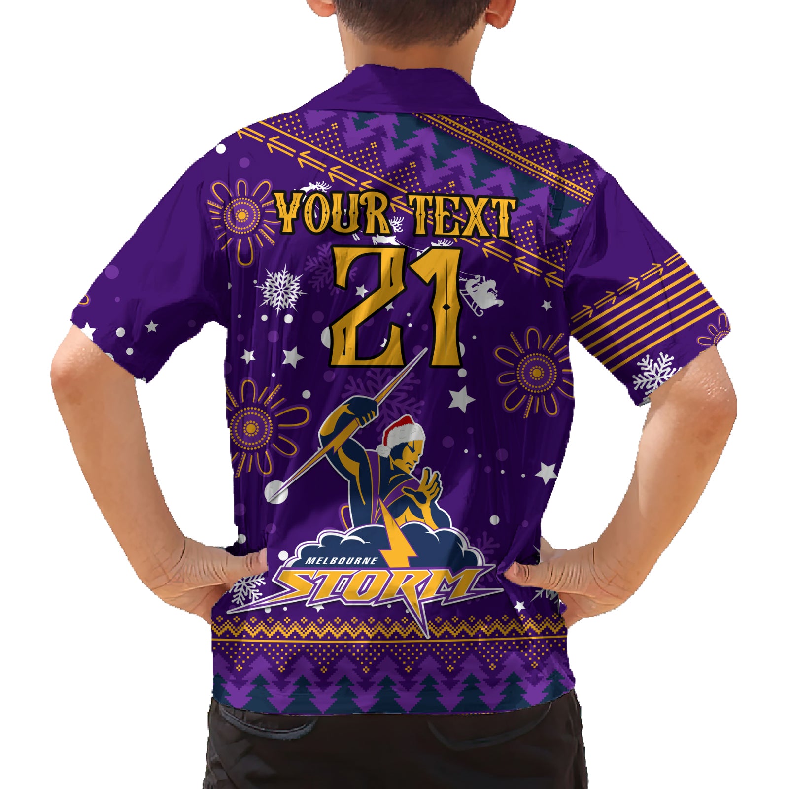Custom Storm Rugby Hawaiian Shirt Chirstmas Vibe 2023 - Vibe Hoodie Shop