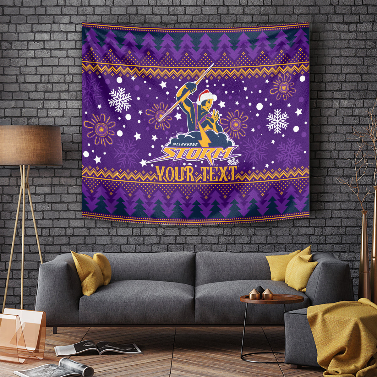 Custom Storm Rugby Tapestry Chirstmas Vibe 2023 - Vibe Hoodie Shop