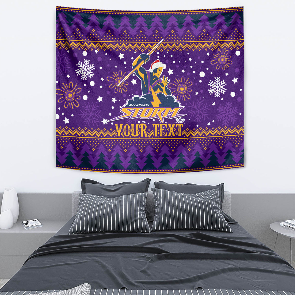 Custom Storm Rugby Tapestry Chirstmas Vibe 2023 - Vibe Hoodie Shop