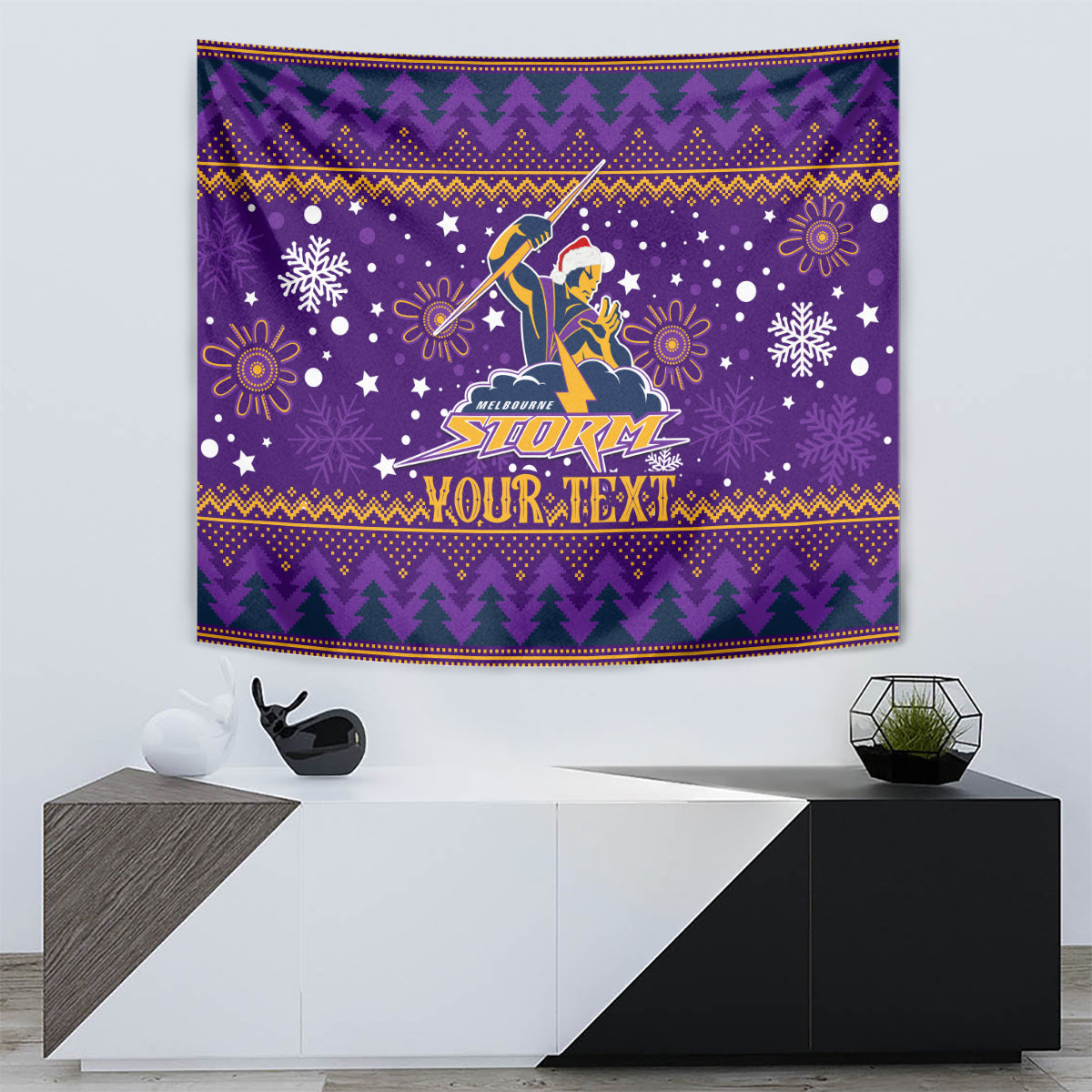 Custom Storm Rugby Tapestry Chirstmas Vibe 2023 - Vibe Hoodie Shop