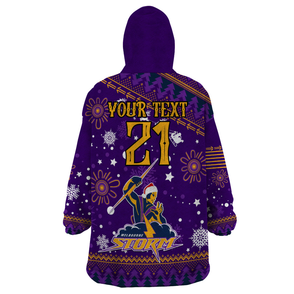 Custom Storm Rugby Wearable Blanket Hoodie Chirstmas Vibe 2023 - Vibe Hoodie Shop