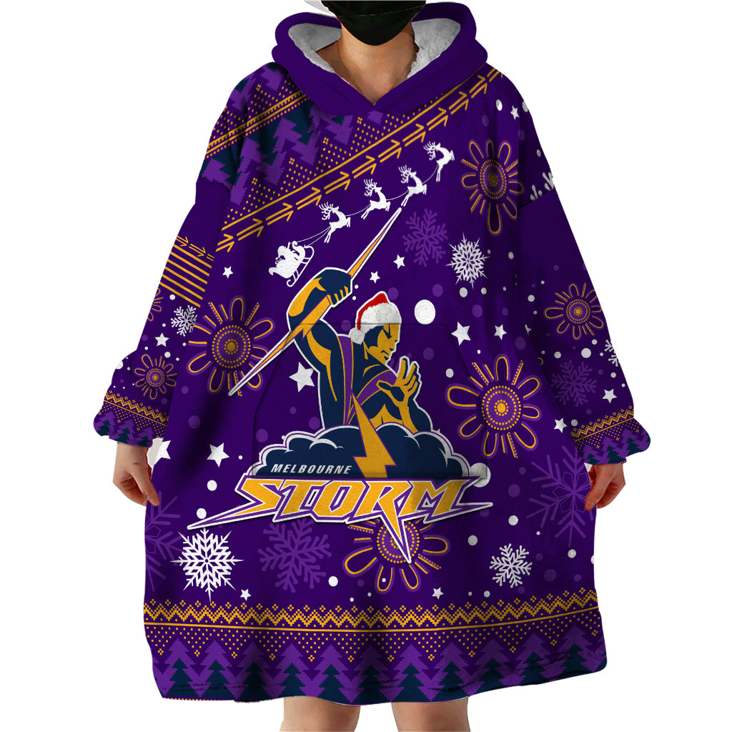 Custom Storm Rugby Wearable Blanket Hoodie Chirstmas Vibe 2023 - Vibe Hoodie Shop