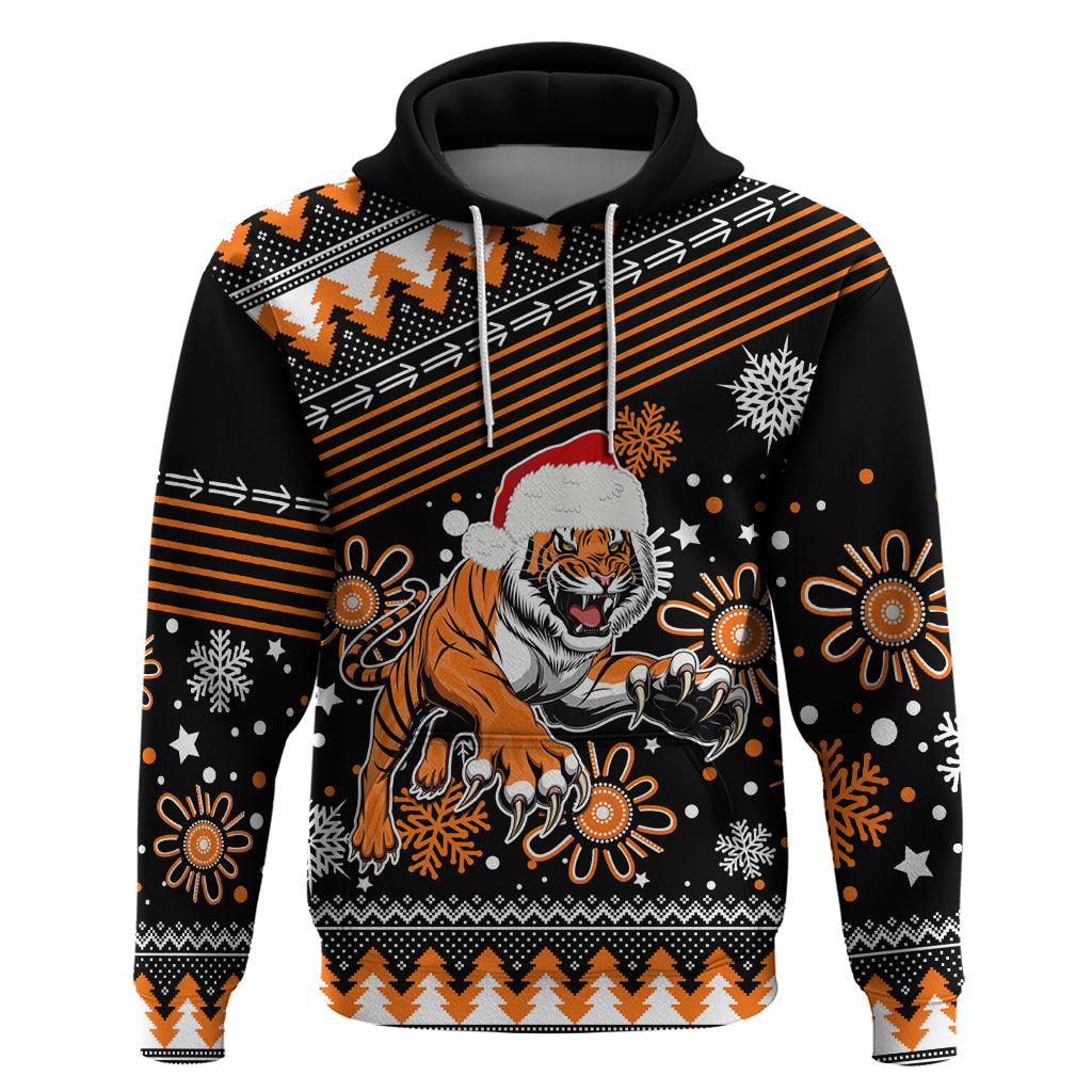 Custom Tigers Rugby Hoodie Chirstmas Vibe 2023 LT9 - Vibe Hoodie Shop