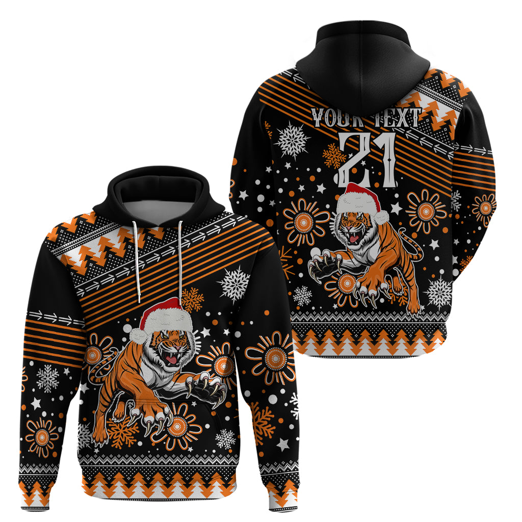 Custom Tigers Rugby Hoodie Chirstmas Vibe 2023 LT9 - Vibe Hoodie Shop