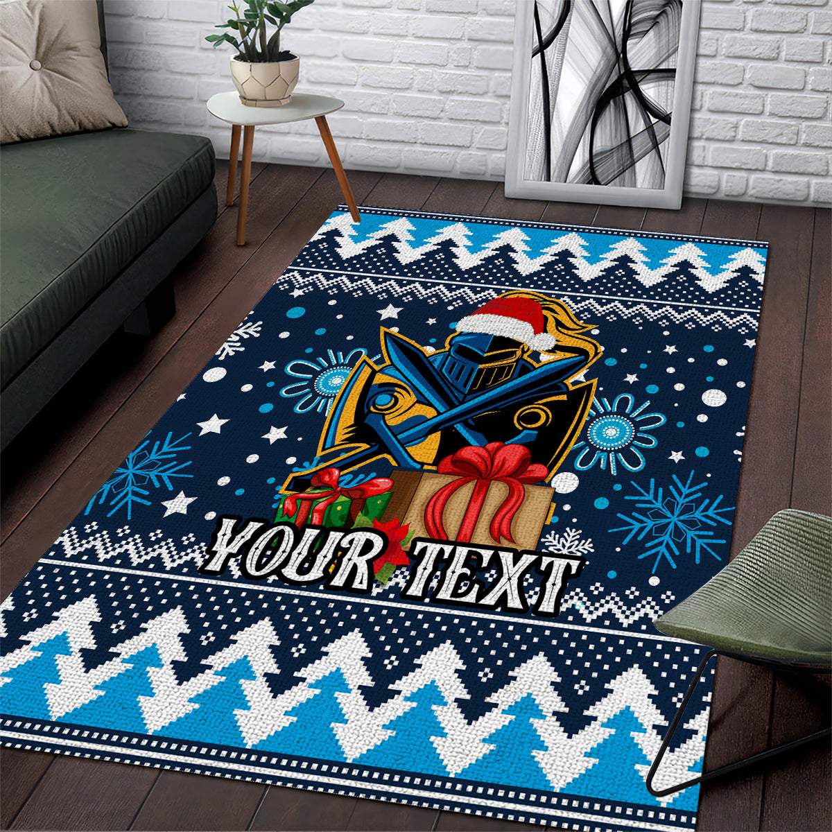 Custom Titans Rugby Area Rug Chirstmas Vibe 2023 - Vibe Hoodie Shop