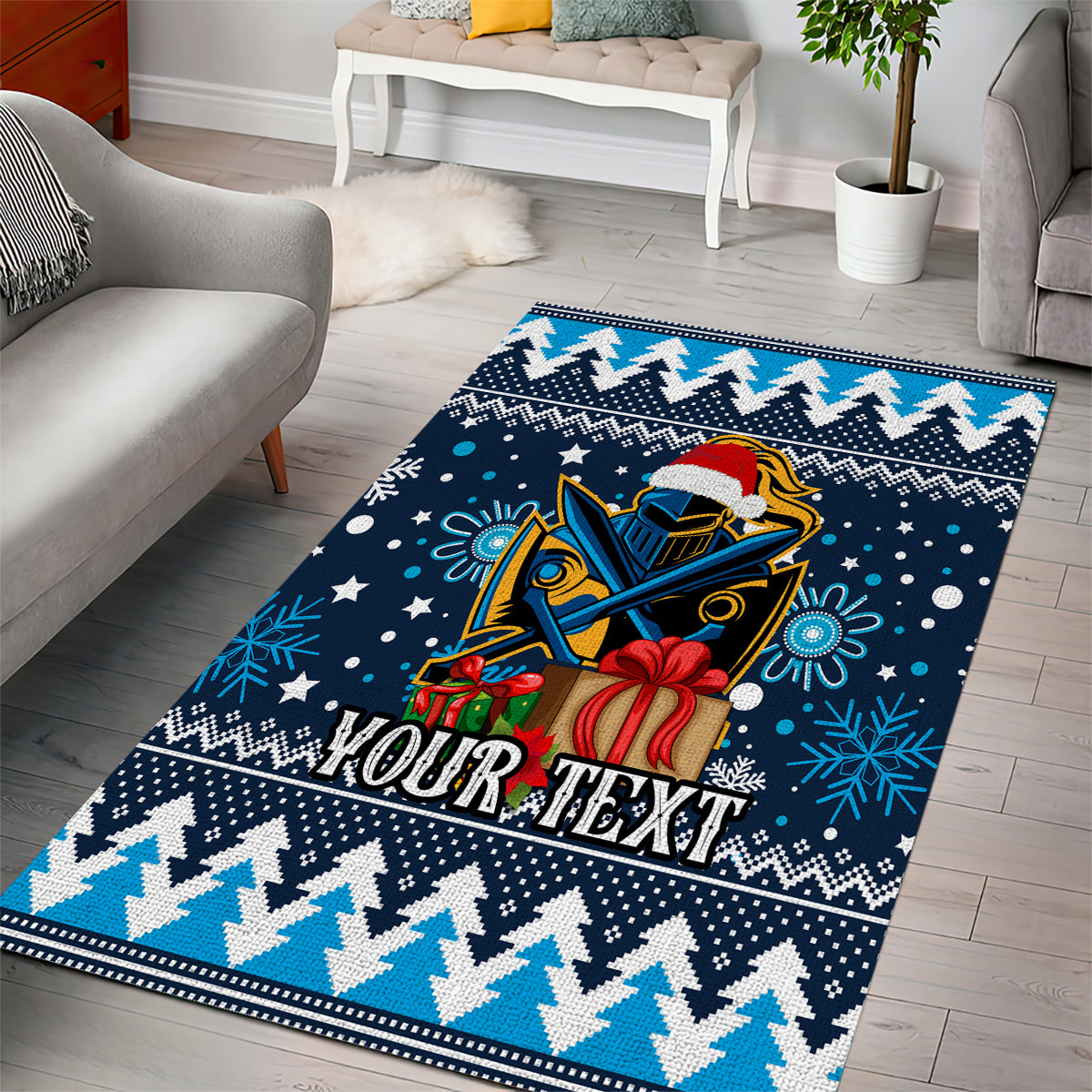 Custom Titans Rugby Area Rug Chirstmas Vibe 2023 - Vibe Hoodie Shop